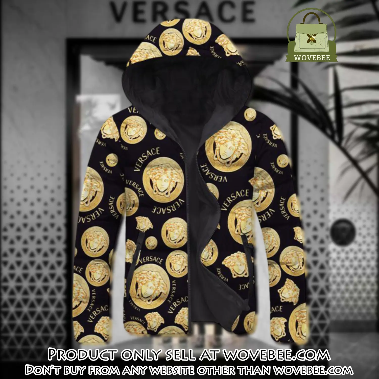 Versace downfilled coat ultralight down jacket outdoor jacket warm outwear dfj1021 wvb0809898
